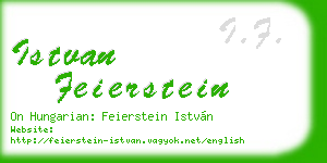 istvan feierstein business card
